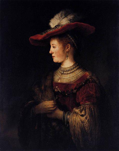 Rembrandt Peale Saskia in Pompous Dress oil painting image